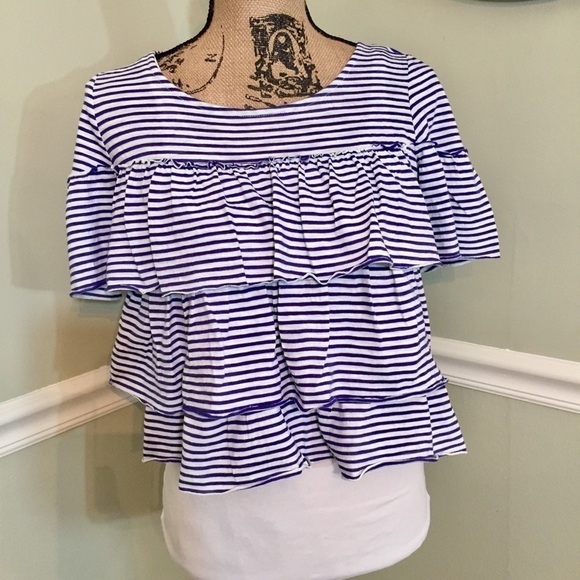 Anthropologie Fourth of July Stripe Top size S - Picture 3 of 7